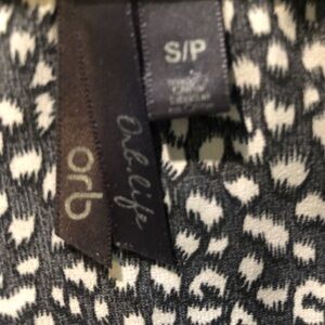 Orb Black and White Patterned Top